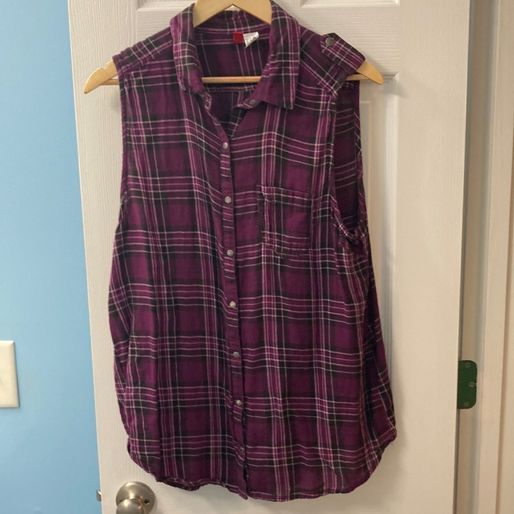 Divided by H&M Flannel Top